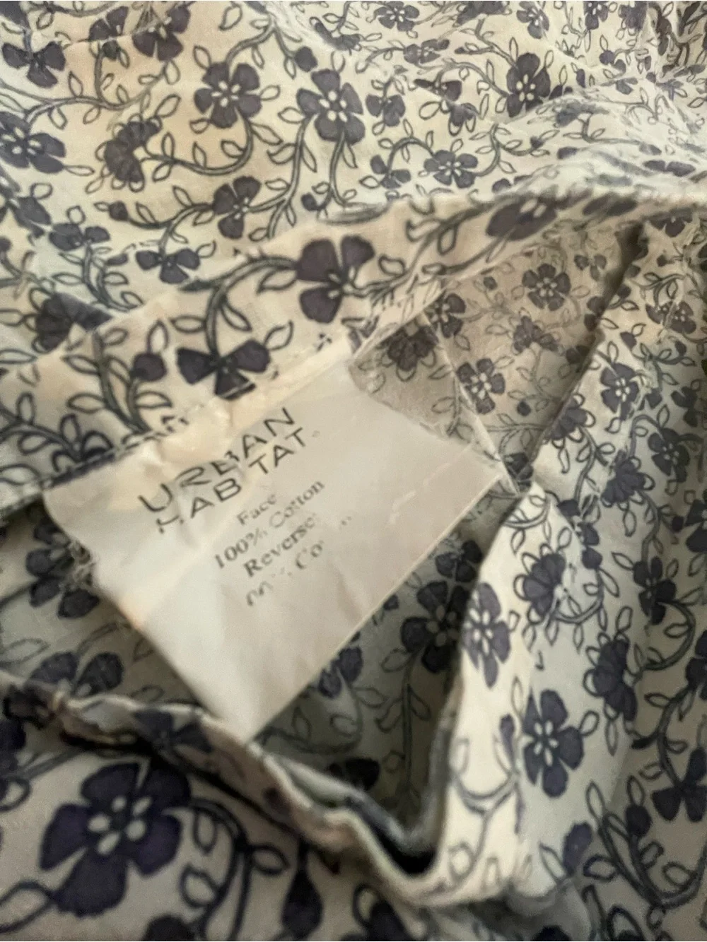 Two Blue Quilted Shams with TwoFloral-Print Shams C13
